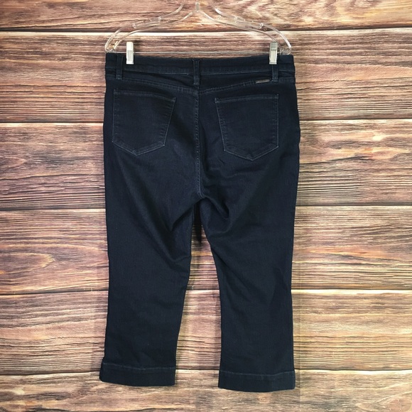 SOHO New York & Company Skinny Crop Dark Wash Stretch Jeans 12 1443 - Picture 4 of 7